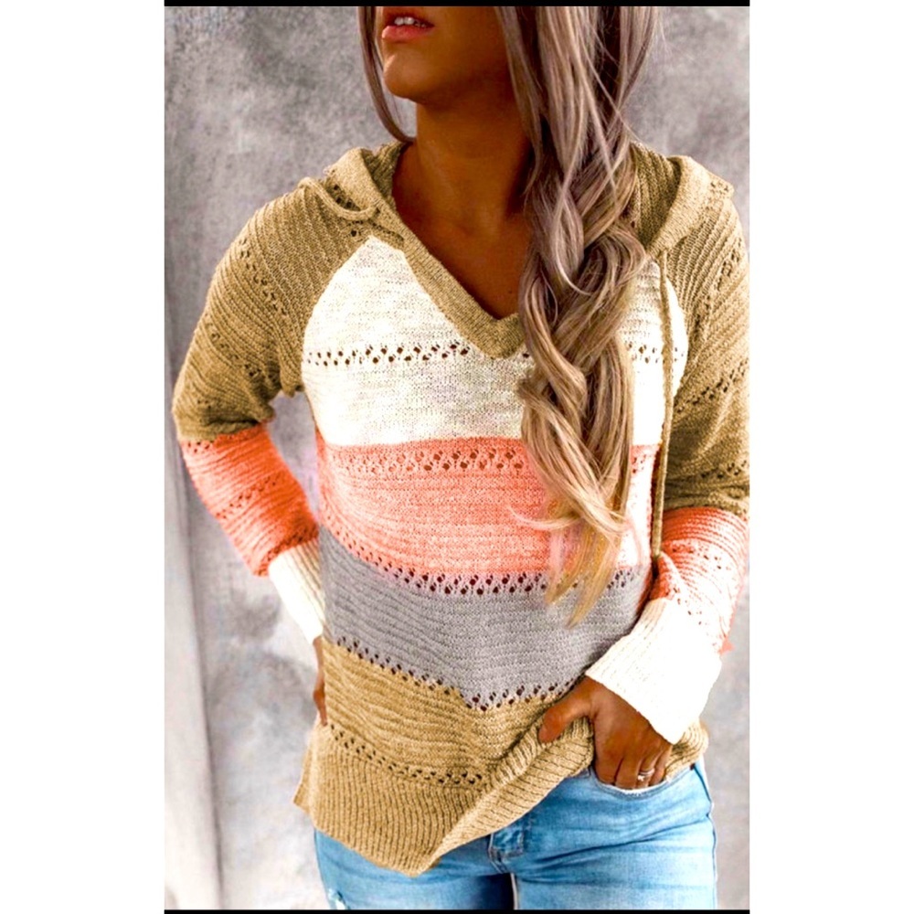 Multicolor 🌸knitted hoodie🌸